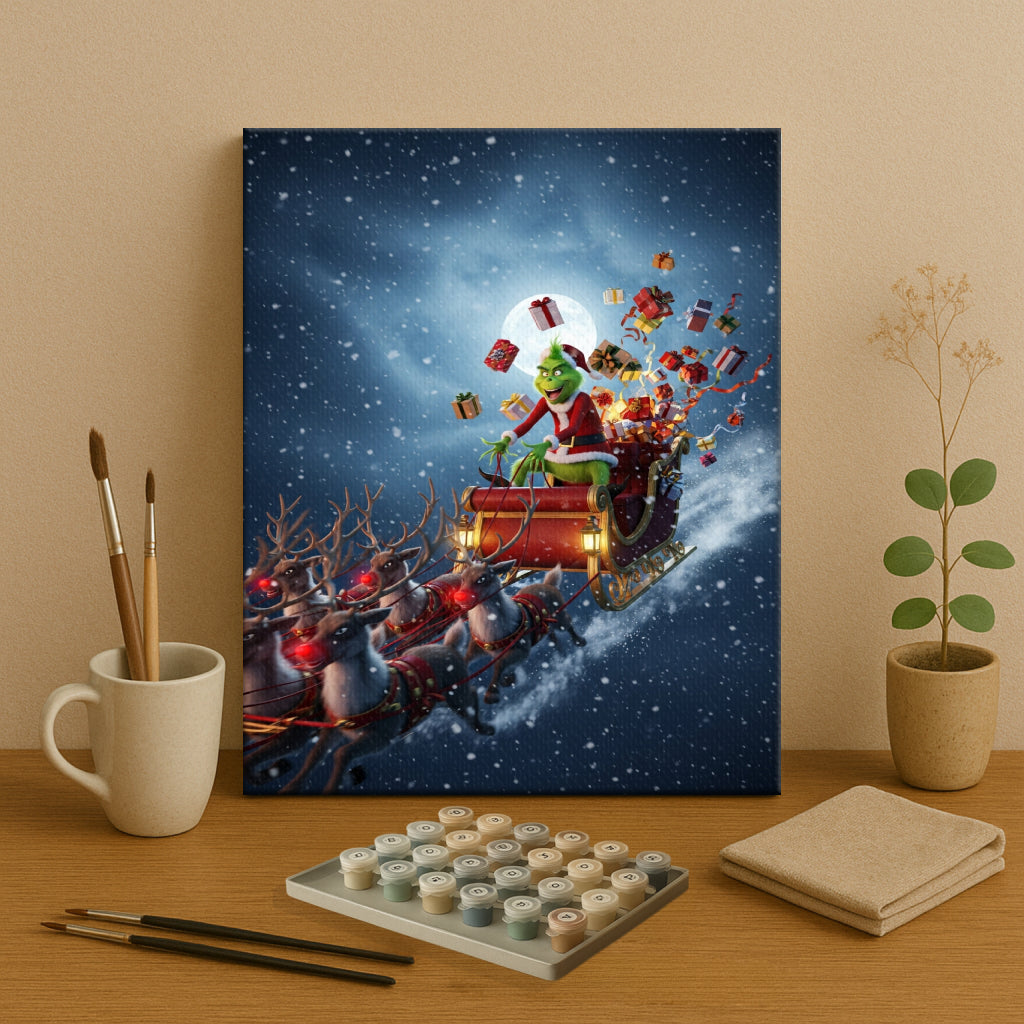 Colorful Christmas Joy #81 | Paint by Numbers Kit EasyArtJoy