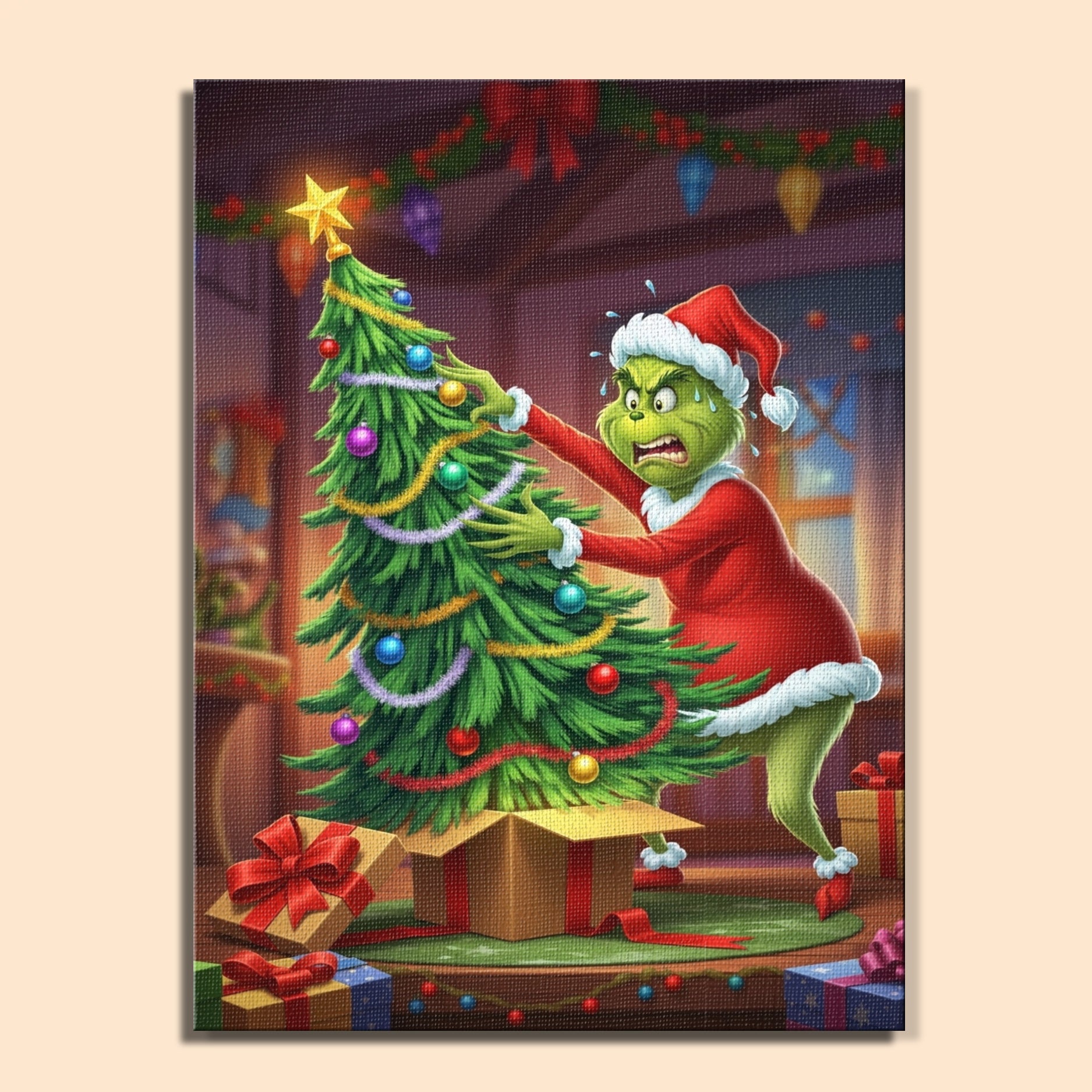 Colorful Christmas Joy #88 | Paint by Numbers Kit EasyArtJoy