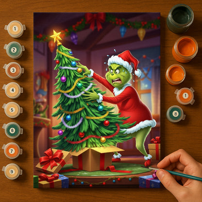 Colorful Christmas Joy #88 | Paint by Numbers Kit EasyArtJoy