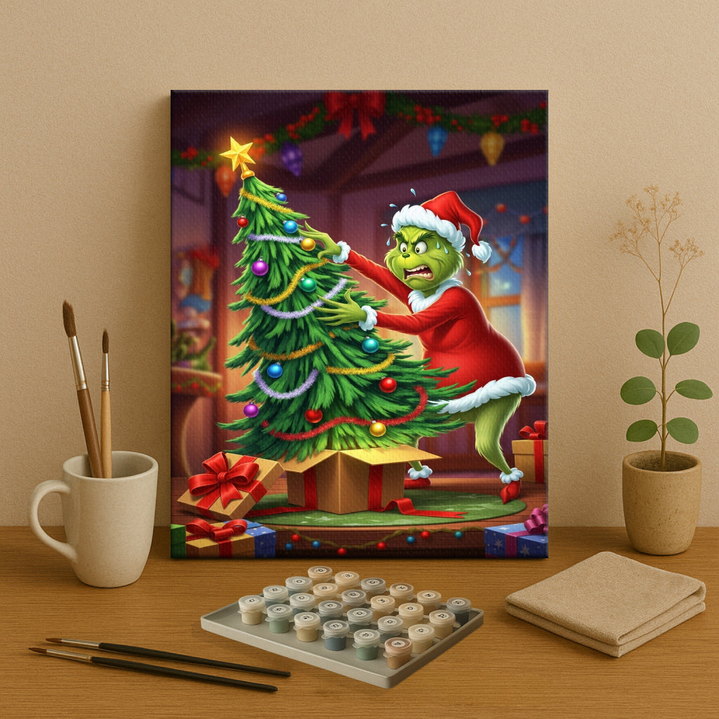 Colorful Christmas Joy #88 | Paint by Numbers Kit EasyArtJoy