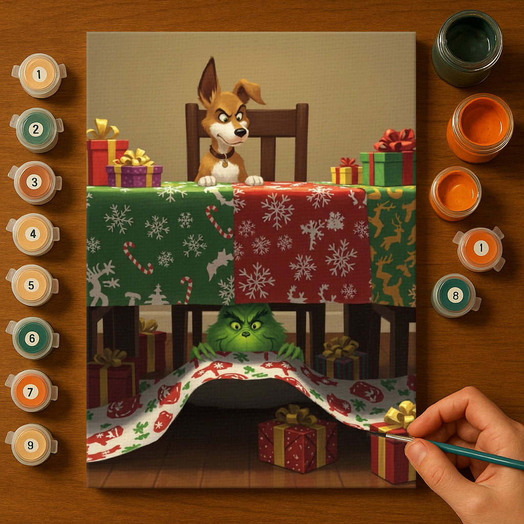 Colorful Christmas Joy #89 | Paint by Numbers Kit EasyArtJoy