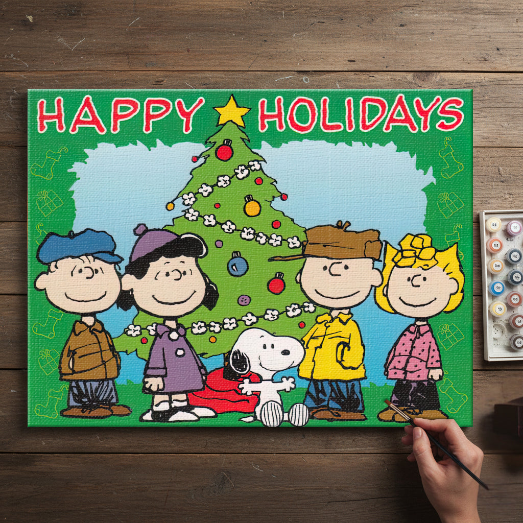 Colorful Christmas Joy #8 | Paint by Numbers Kit EasyArtJoy