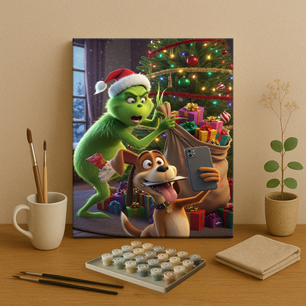 Colorful Christmas Joy #93 | Paint by Numbers Kit EasyArtJoy