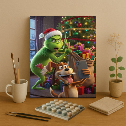 Colorful Christmas Joy #93 | Paint by Numbers Kit EasyArtJoy