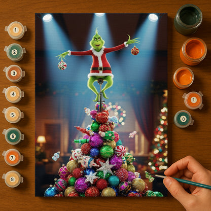 Colorful Christmas Joy #95 | Paint by Numbers Kit EasyArtJoy