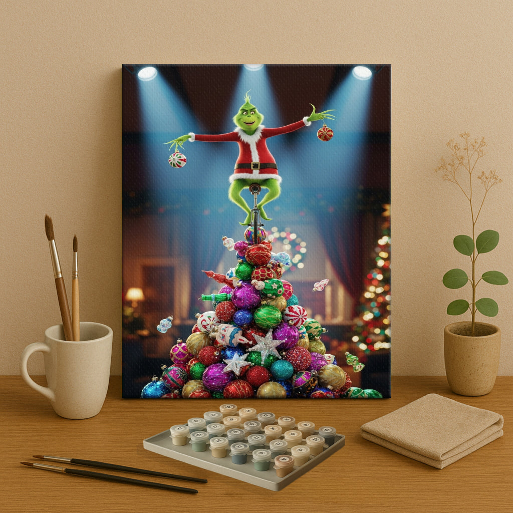 Colorful Christmas Joy #95 | Paint by Numbers Kit EasyArtJoy