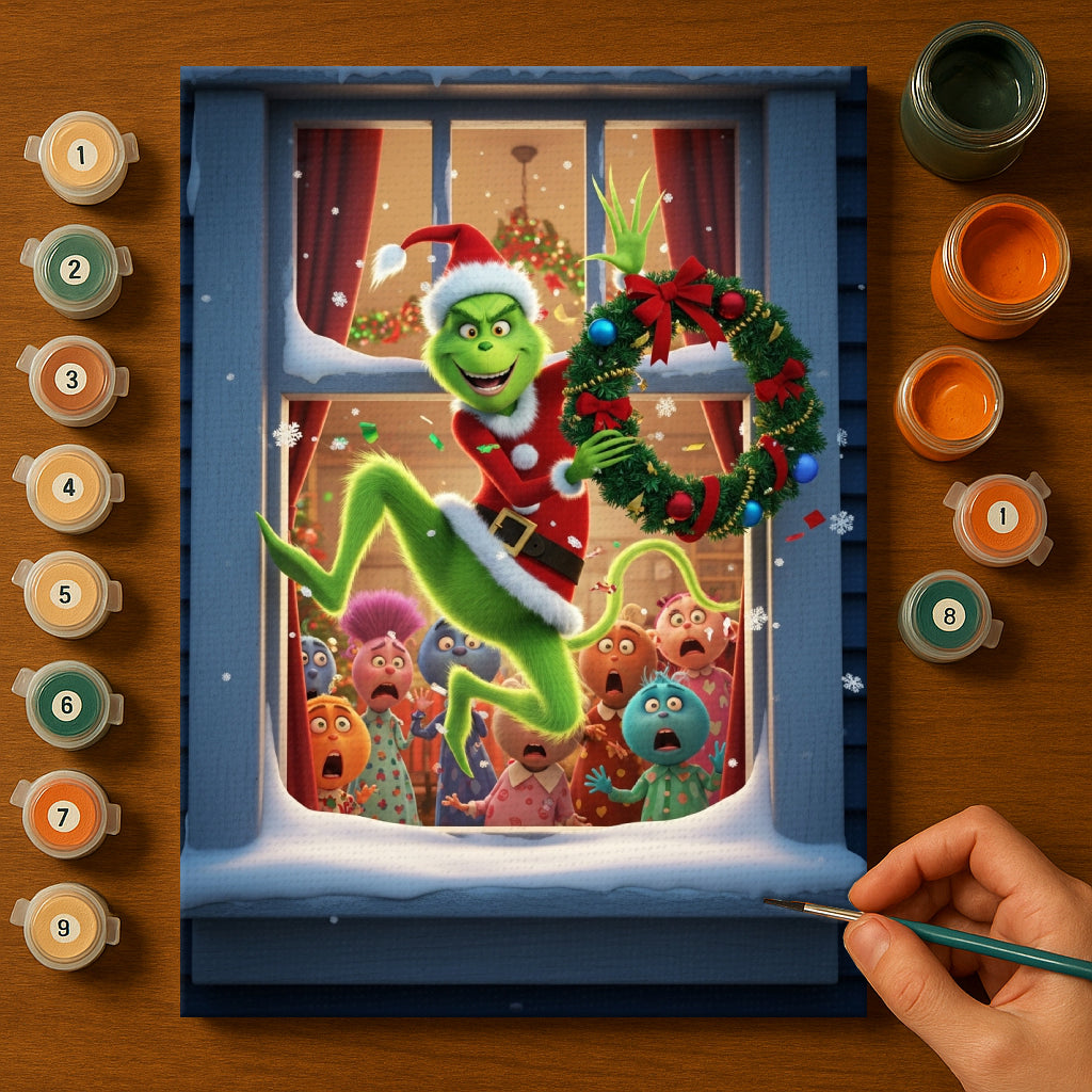 Colorful Christmas Joy #96 | Paint by Numbers Kit EasyArtJoy