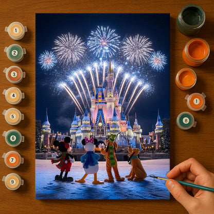 Colorful Christmas Joy #98 | Paint by Numbers Kit EasyArtJoy