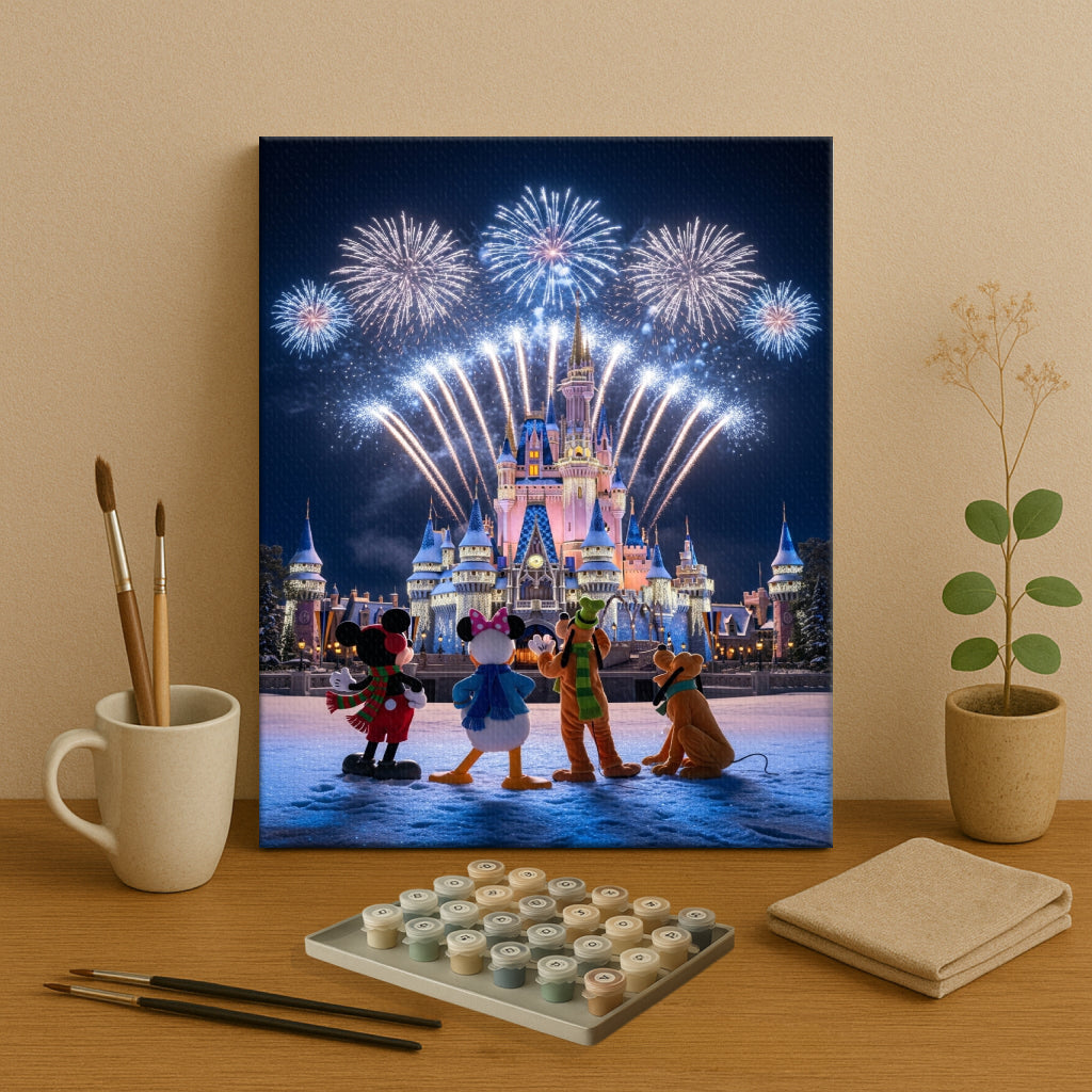 Colorful Christmas Joy #98 | Paint by Numbers Kit EasyArtJoy