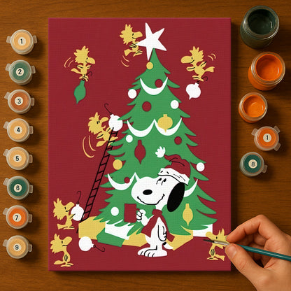 Colorful Christmas Joy #9 | Paint by Numbers Kit EasyArtJoy