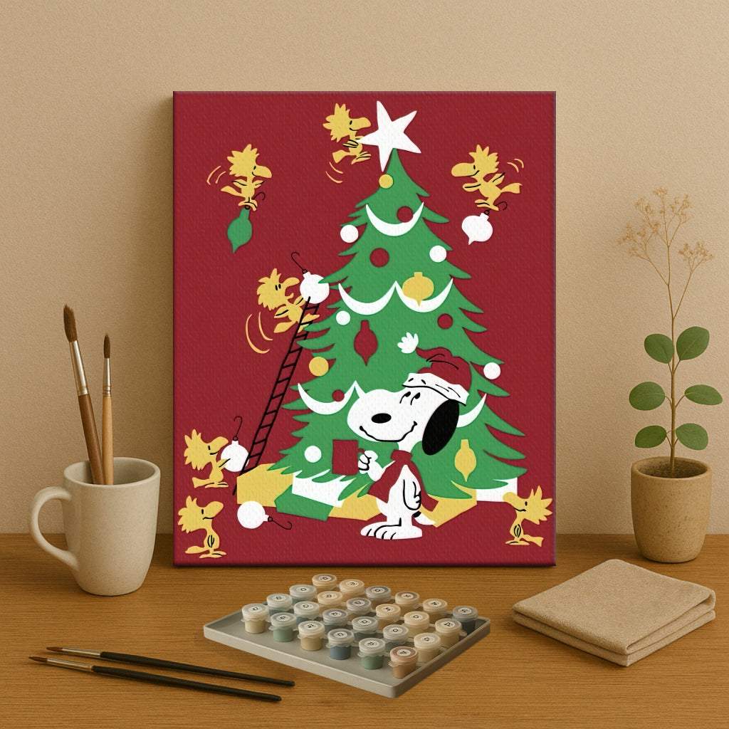 Colorful Christmas Joy #9 | Paint by Numbers Kit EasyArtJoy