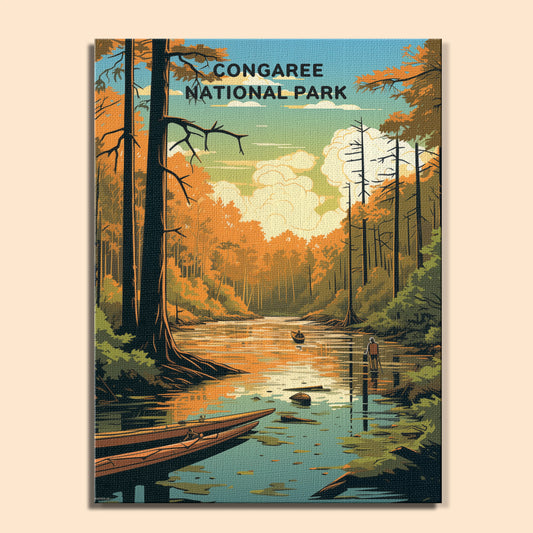 Congaree National Park (Original Edition) | Paint by Numbers Kit EasyArtJoy