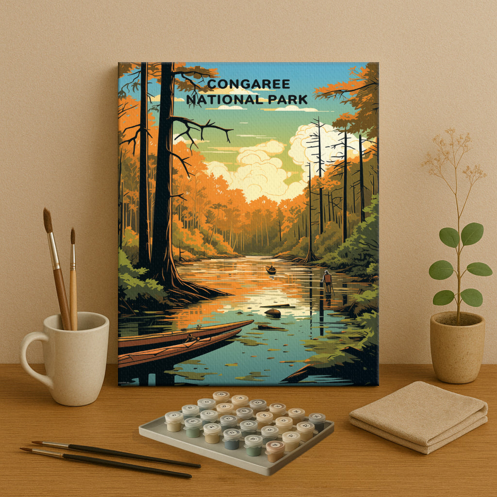 Congaree National Park (Original Edition) | Paint by Numbers Kit EasyArtJoy