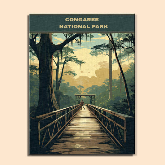 Congaree National Park | Paint by Numbers Kit EasyArtJoy