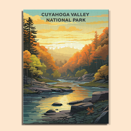 Cuyahoga Valley National Park (Original Edition) | Paint by Numbers Kit EasyArtJoy