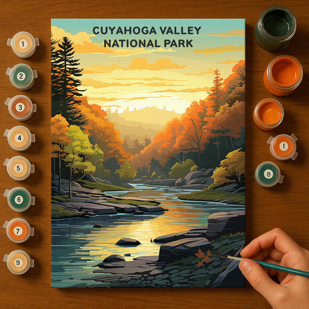 Cuyahoga Valley National Park (Original Edition) | Paint by Numbers Kit EasyArtJoy