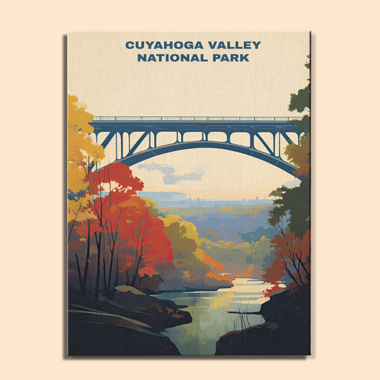 Cuyahoga Valley National Park | Paint by Numbers Kit EasyArtJoy