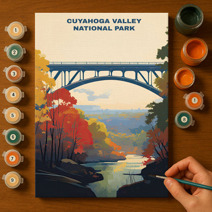 Cuyahoga Valley National Park | Paint by Numbers Kit EasyArtJoy
