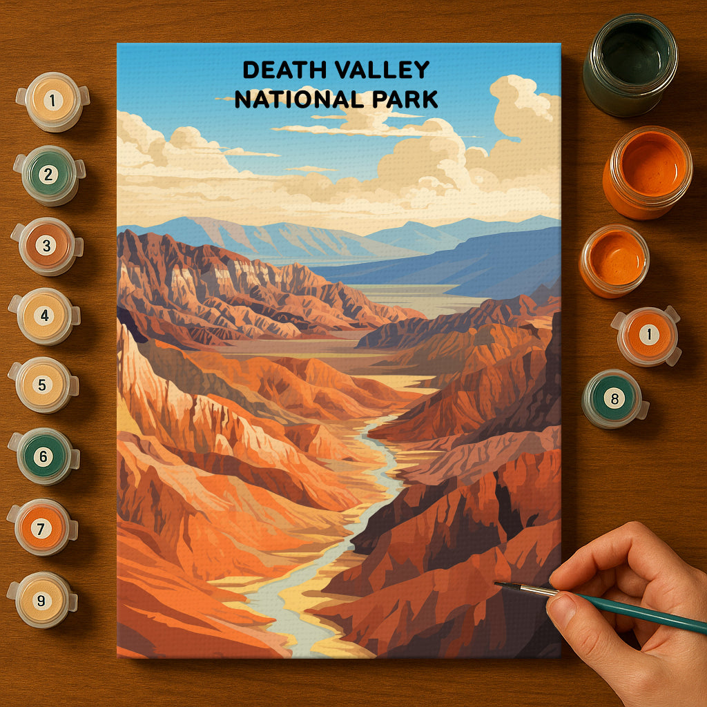 Death Valley National Park (Original Edition) | Paint by Numbers Kit EasyArtJoy