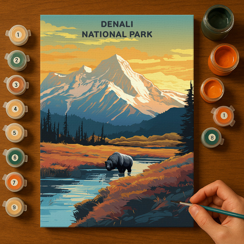 Denali National Park (Original Edition) | Paint by Numbers Kit EasyArtJoy