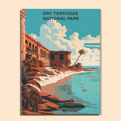 Dry Tortugas National Park (Original Edition) | Paint by Numbers Kit EasyArtJoy