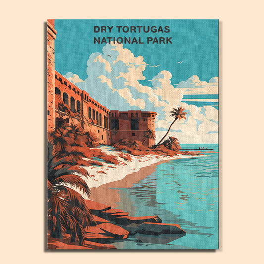 Dry Tortugas National Park (Original Edition) | Paint by Numbers Kit EasyArtJoy