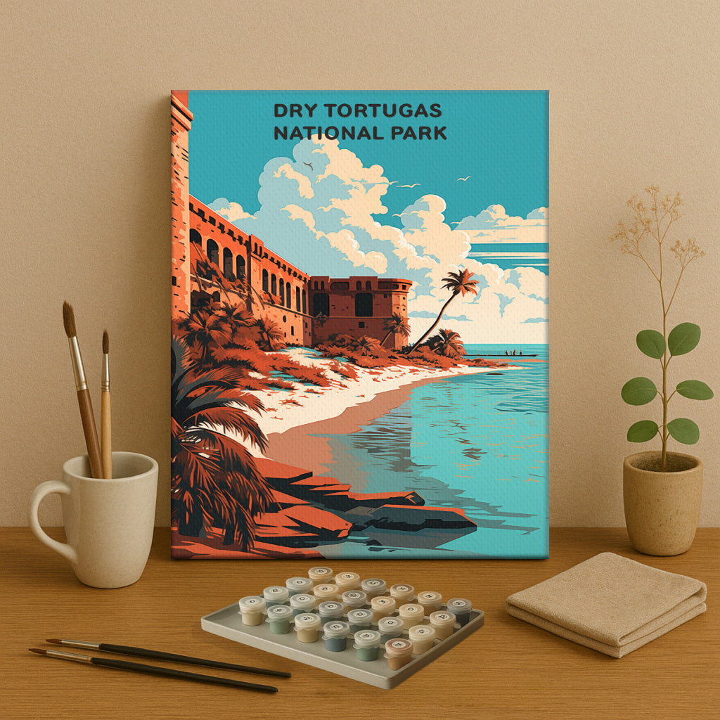 Dry Tortugas National Park (Original Edition) | Paint by Numbers Kit EasyArtJoy