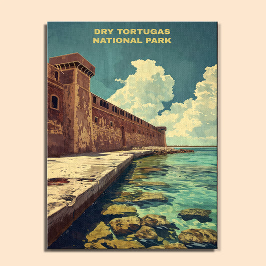 Dry Tortugas National Park | Paint by Numbers Kit EasyArtJoy