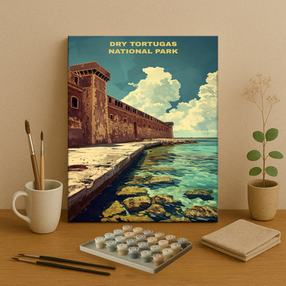Dry Tortugas National Park | Paint by Numbers Kit EasyArtJoy