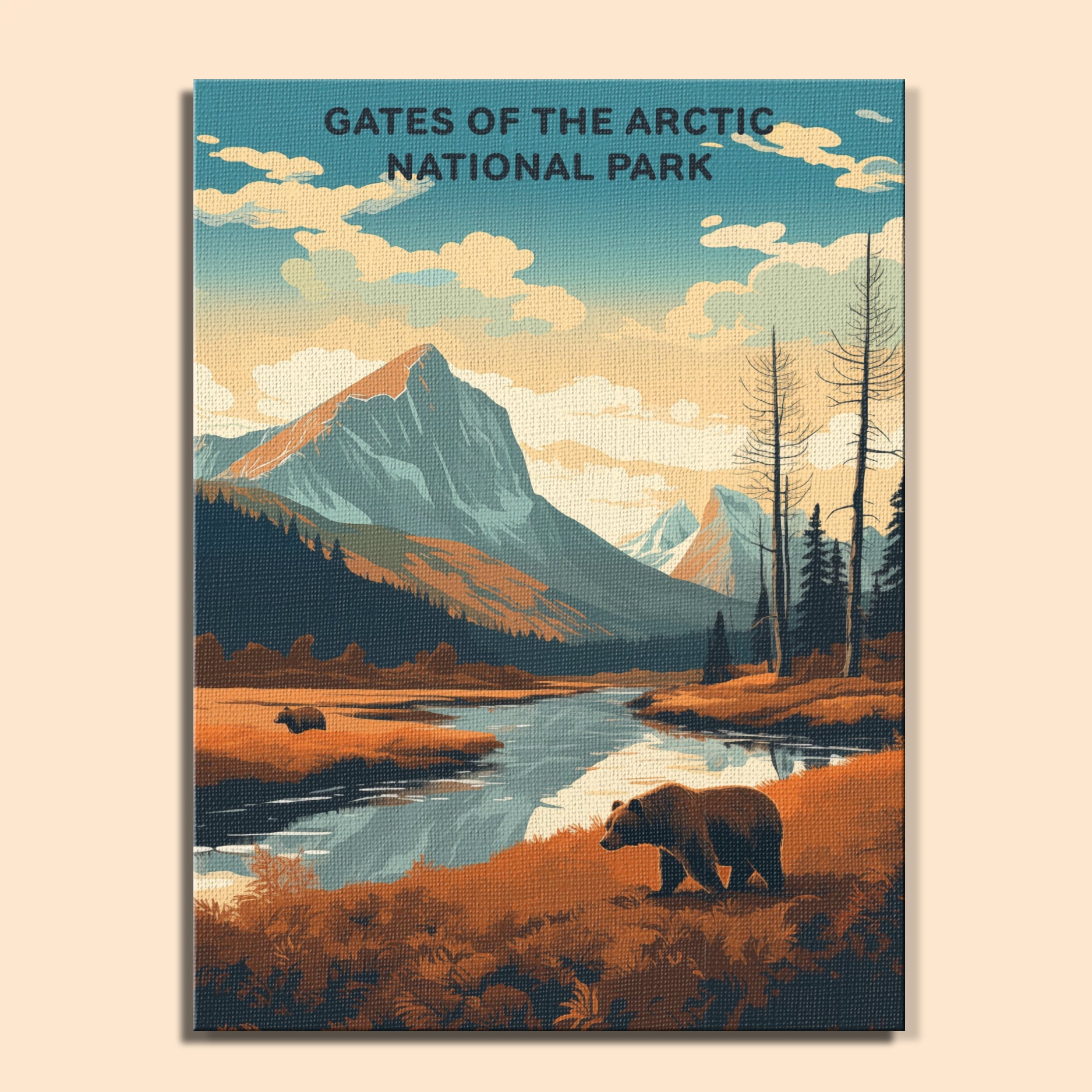 Gates of the Arctic National Park (Original Edition) | Paint by Numbers Kit EasyArtJoy