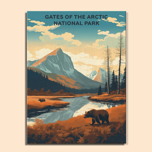 Gates of the Arctic National Park (Original Edition) | Paint by Numbers Kit EasyArtJoy