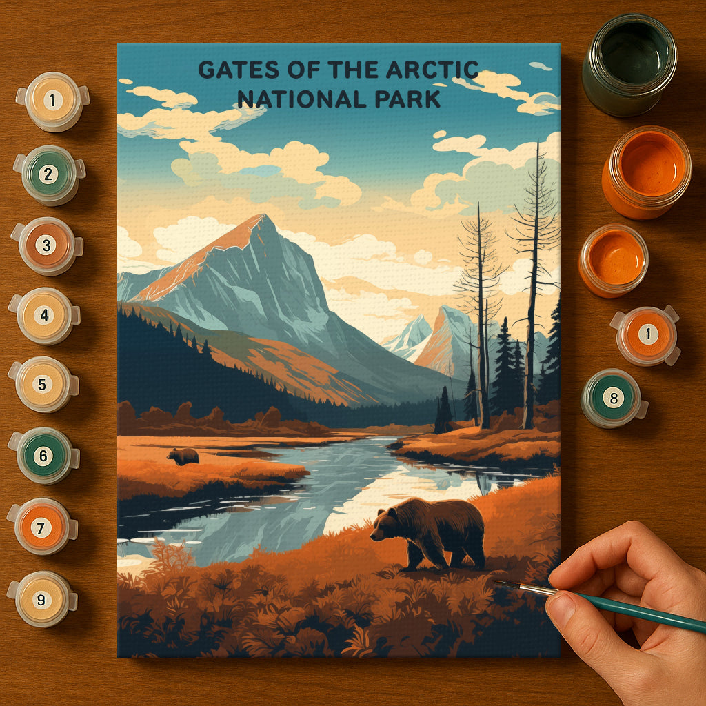 Gates of the Arctic National Park (Original Edition) | Paint by Numbers Kit EasyArtJoy