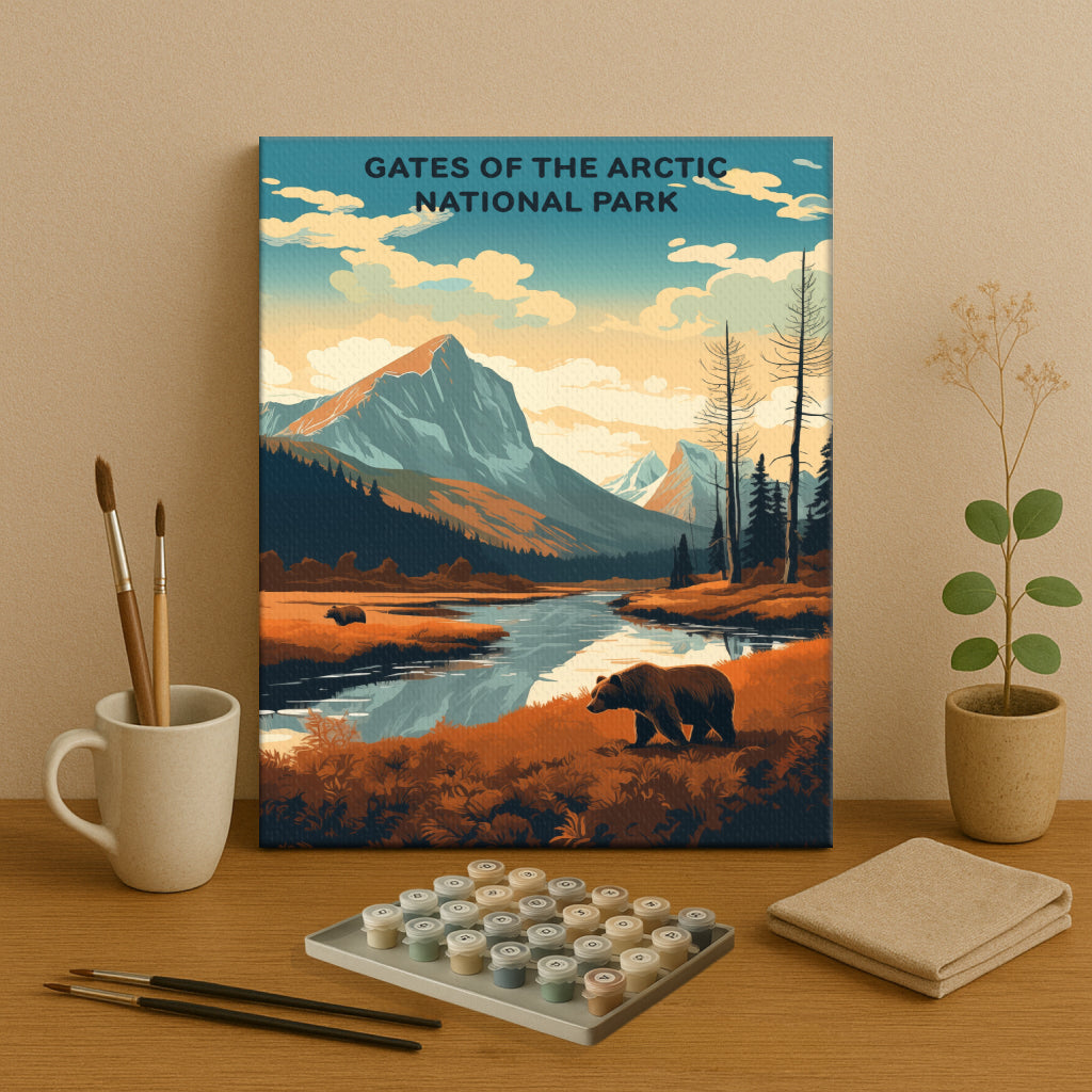 Gates of the Arctic National Park (Original Edition) | Paint by Numbers Kit EasyArtJoy
