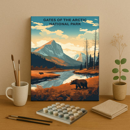 Gates of the Arctic National Park (Original Edition) | Paint by Numbers Kit EasyArtJoy