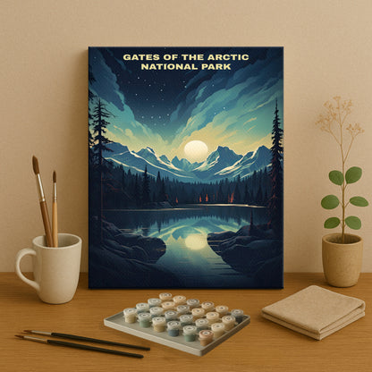 Gates of the Arctic National Park | Paint by Numbers Kit EasyArtJoy