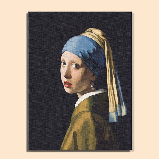 Girl in Blue | Paint by Numbers Kit EasyArtJoy