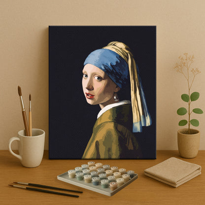 Girl in Blue | Paint by Numbers Kit EasyArtJoy