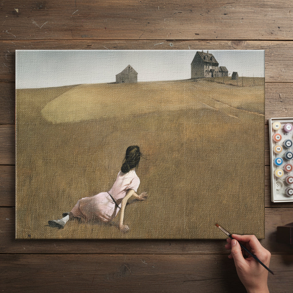 Girl in the Field – Dreamscape Edition | Paint by Numbers Kit EasyArtJoy