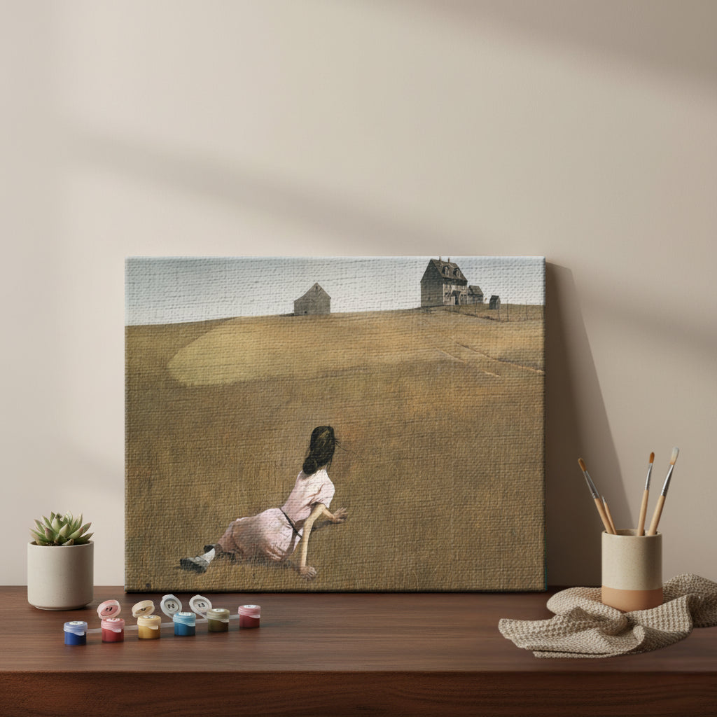 Girl in the Field – Dreamscape Edition | Paint by Numbers Kit EasyArtJoy