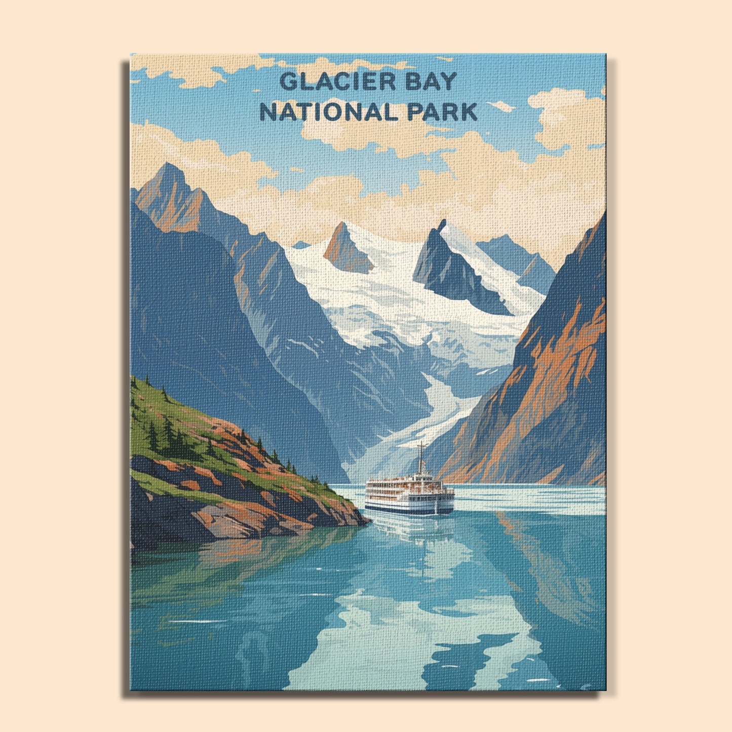 Glacier Bay National Park (Original Edition) | Paint by Numbers Kit EasyArtJoy