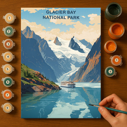 Glacier Bay National Park (Original Edition) | Paint by Numbers Kit EasyArtJoy