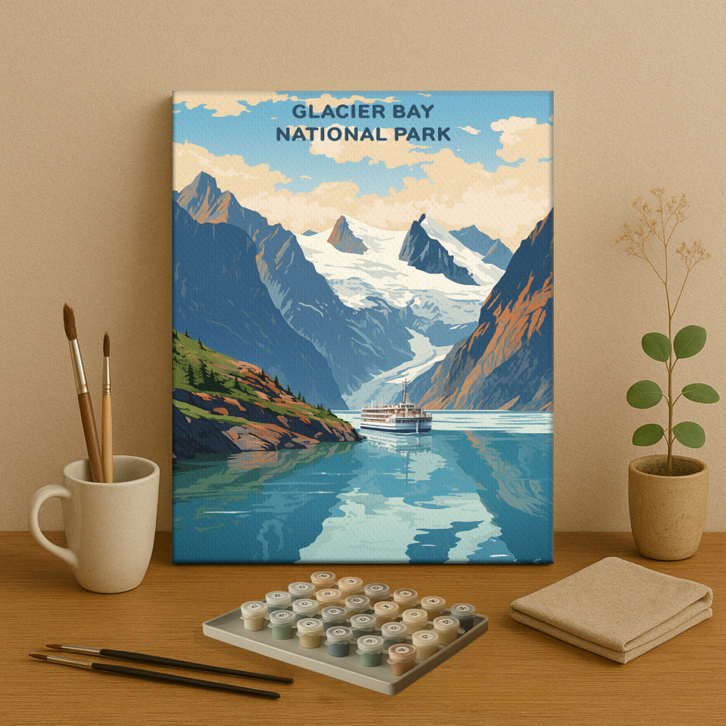 Glacier Bay National Park (Original Edition) | Paint by Numbers Kit EasyArtJoy