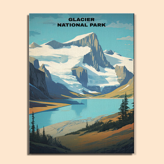 Glacier National Park | Paint by Numbers Kit EasyArtJoy