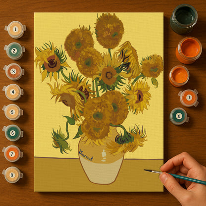 Golden Blooms | Paint by Numbers Kit EasyArtJoy
