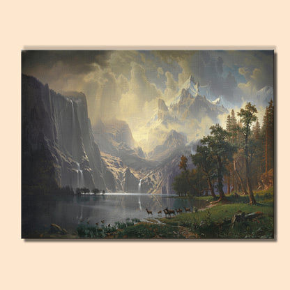 Golden Light in the Sierra Mountains – California | Paint by Numbers Kit EasyArtJoy