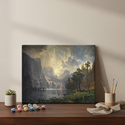 Golden Light in the Sierra Mountains – California | Paint by Numbers Kit EasyArtJoy