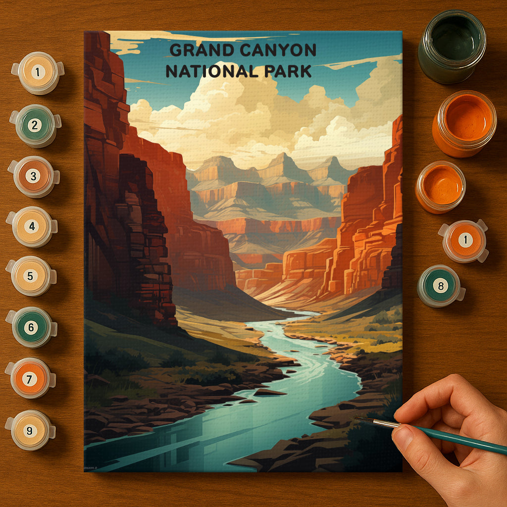 Grand Canyon National Park (Original Edition) | Paint by Numbers Kit EasyArtJoy