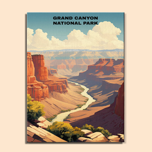 Grand Canyon National Park | Paint by Numbers Kit EasyArtJoy