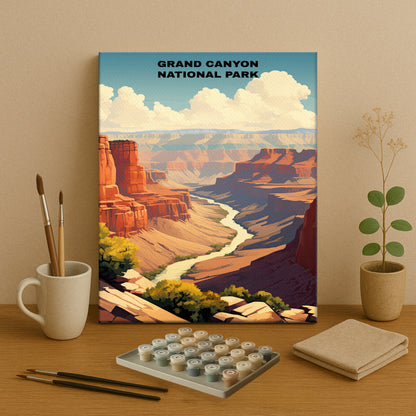 Grand Canyon National Park | Paint by Numbers Kit EasyArtJoy