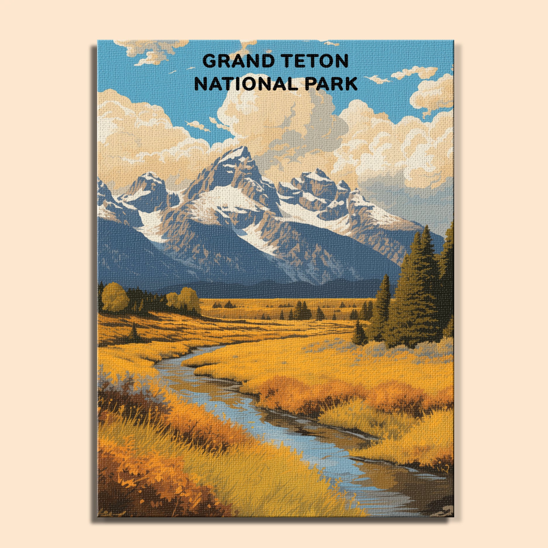 Grand Teton National Park (Original Edition) | Paint by Numbers Kit EasyArtJoy